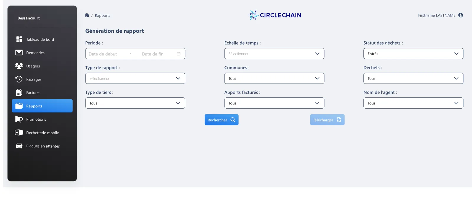 Back-office Déchetterie 4.0 : reporting et statistiques de fréquentation des déchèteries